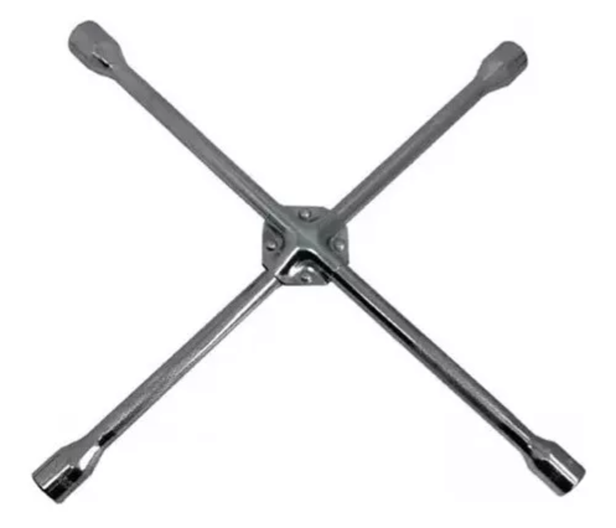 Chave Cruz de Roda Profissional 50cm Reforçada Aço